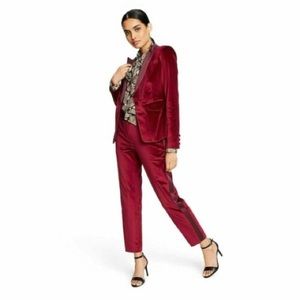 Altuzarra X Target Crimson Red Straight Leg Tuxedo Pant. BNWT